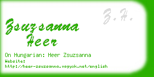 zsuzsanna heer business card